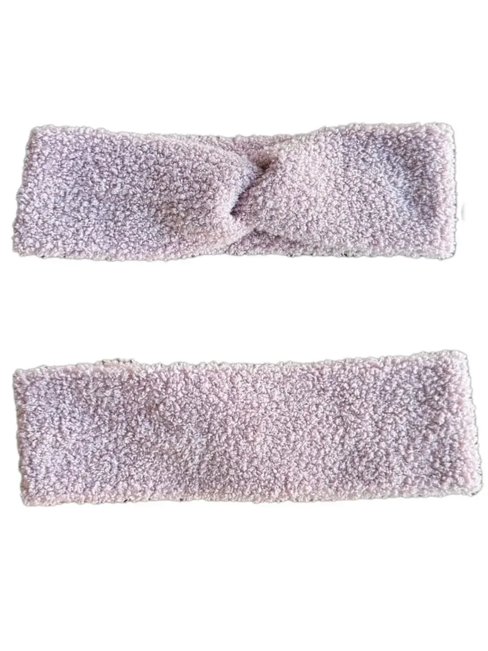Fuzzy twist headband color handmade